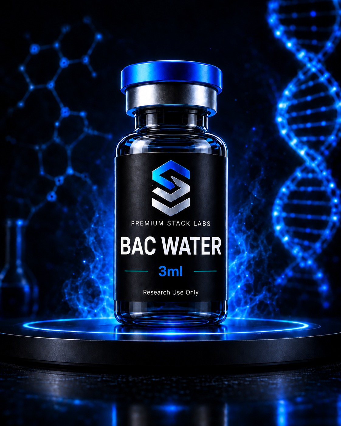 Premium Stack Labs BAC Water 3ml research vial