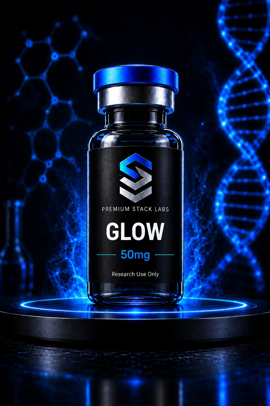 Premium Stack Labs GLOW 50mg research vial