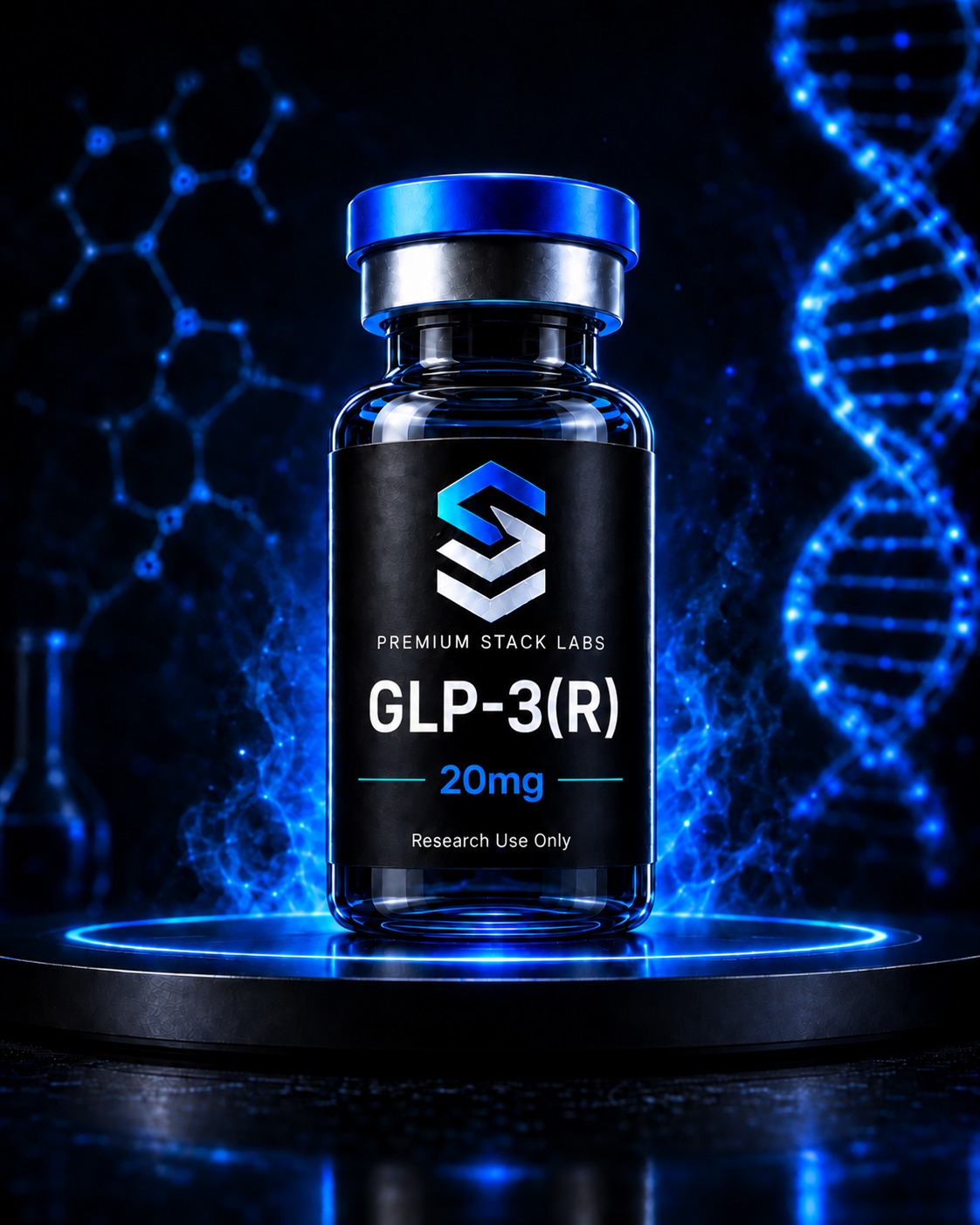 Premium Stack Labs GLP-3(R) 20mg research vial