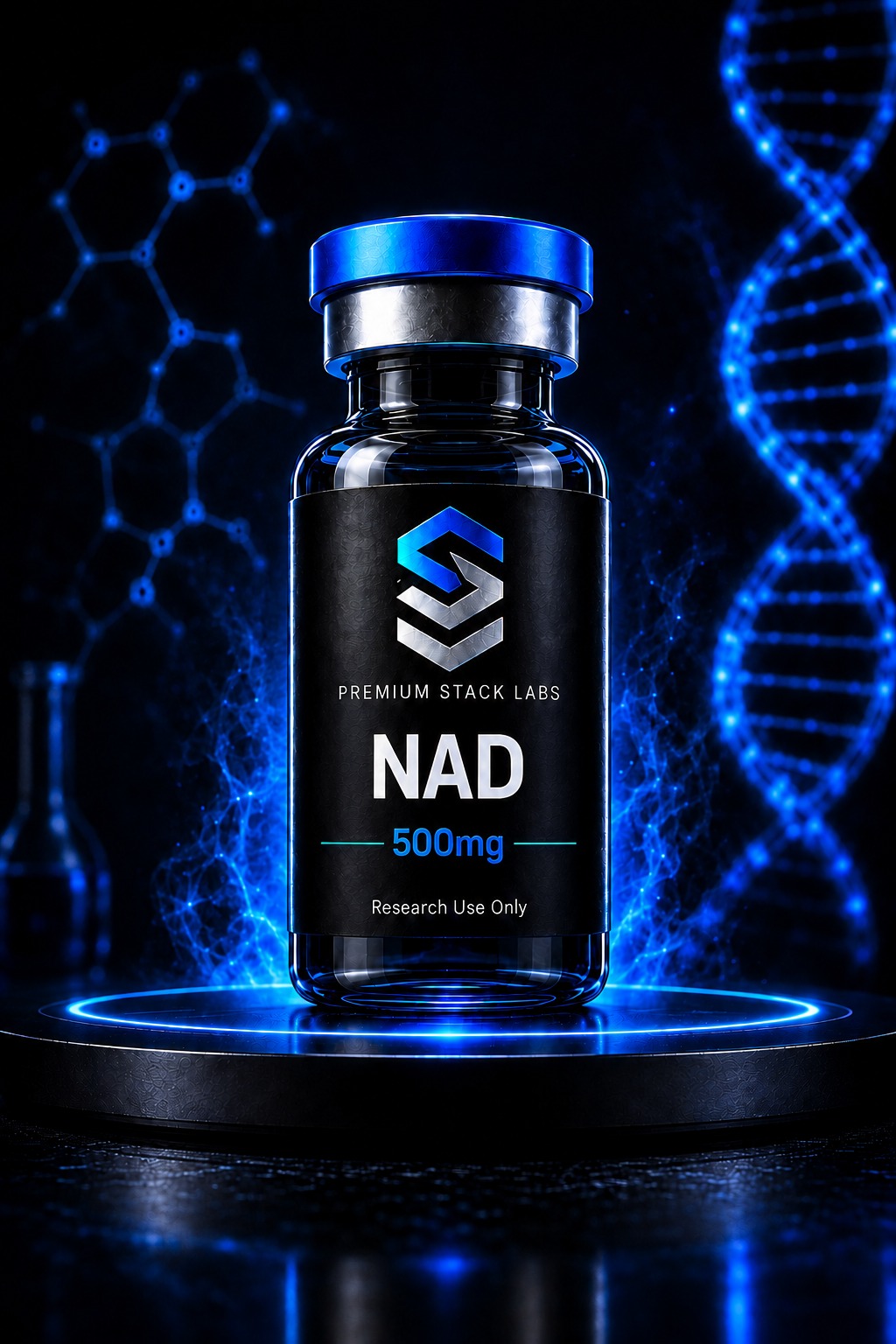 Premium Stack Labs NAD 500mg research vial